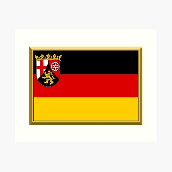 Item preview, RHINELAND-PALATINATE Flag Gifts, Masks, Stickers & Products (GF) designed and sold by mpodger.