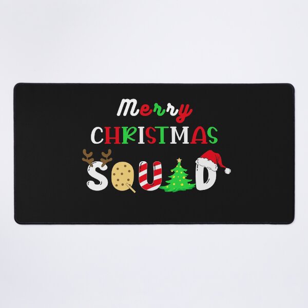 Merry Christmas Squid Desk Mat