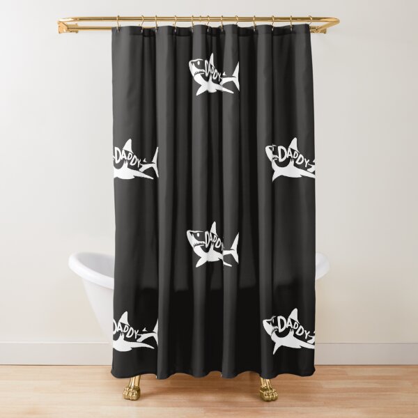 Daddy Shark Shower Curtain