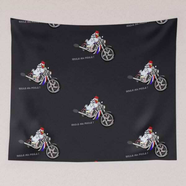 Item preview, Chicken biker illustration France designed and sold by Elobrdn.