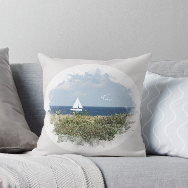Item preview, Beach view with boat  designed and sold by Lorredraw.