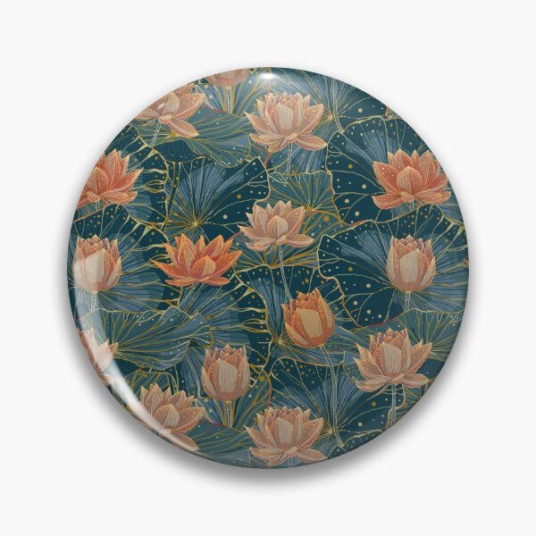 Item preview, Elegant Lotus in Bloom Pattern designed and sold by nouveaudecor.