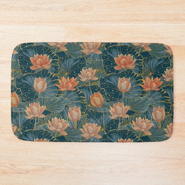 Item preview, Elegant Lotus in Bloom Pattern designed and sold by nouveaudecor.