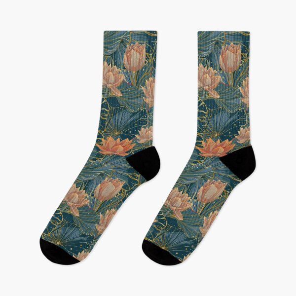 Item preview, Elegant Lotus in Bloom Pattern designed and sold by nouveaudecor.
