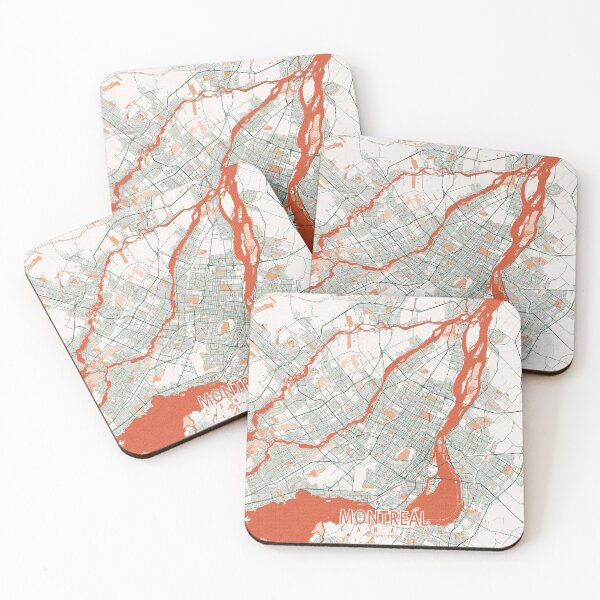 Item preview, Montreal City Map of Quebec, Canada - Bohemian designed and sold by deMAP.