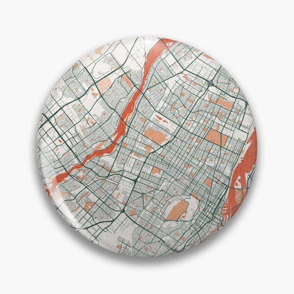 Item preview, Montreal City Map of Quebec, Canada - Bohemian designed and sold by deMAP.
