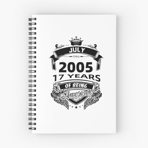 Item preview, Born in July 2005 I am Awesome 17 Years of Being Awesome Birthday Anniversary Gift Idea Holiday Fun Party Premium Apparel Funny Xmas designed and sold by DesignByHeartUK.