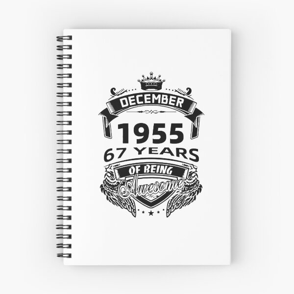 Item preview, Born in December 1955 I am Awesome 67 Years of Being Awesome Birthday Anniversary Gift Idea Holiday Fun Party Premium Apparel Funny Xmas designed and sold by DesignByHeartUK.