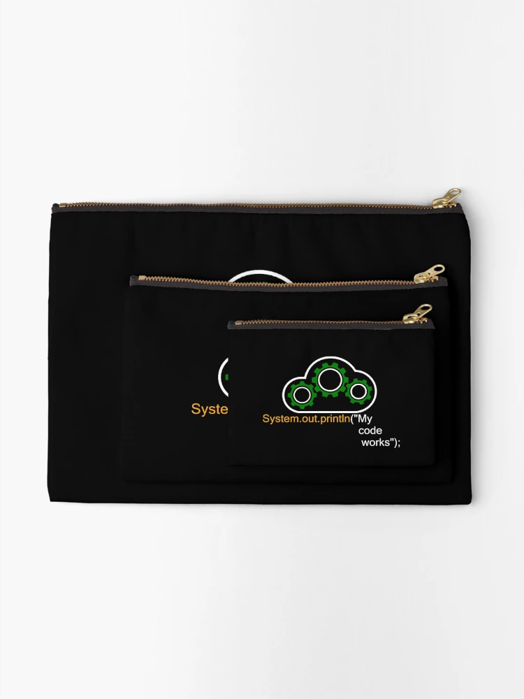 Thumbnail 2 of 4, Zipper Pouch, Software Engineer Java programming language Java Developer Oracle Technology Network Java jdk Java SE designed and sold by CoolArtByMboya.