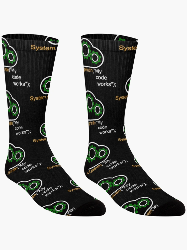 Thumbnail 3 of 5, Socks, Software Engineer Java programming language Java Developer Oracle Technology Network Java jdk Java SE designed and sold by CoolArtByMboya.