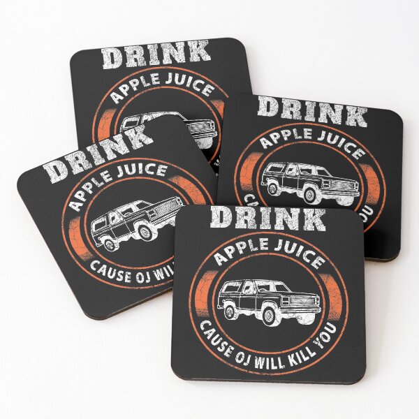 Item preview, Drink Apple Juice Because OJ Will Kill Funny Vintage  designed and sold by THEMADBRUSH.