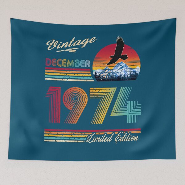 Item preview, December 1974 Birthday designed and sold by GreenSplash.