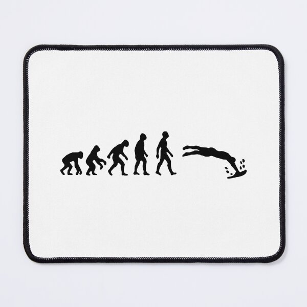 Item preview, Swimming Evolution of Swimmer Life in the Fast Lane Swimming Art Design Happy Apparel Essential Inspiration Joy Mood Funny designed and sold by DesignByHeartUK.