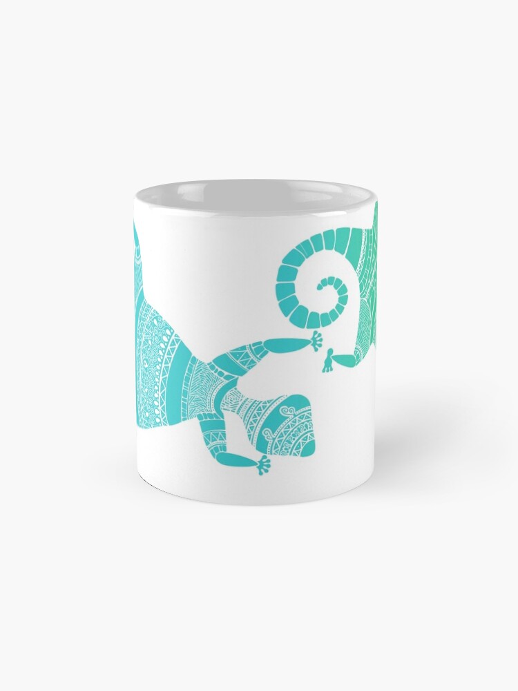 Alternate view of Teal Changing | Gradient Gecko Coffee Mug