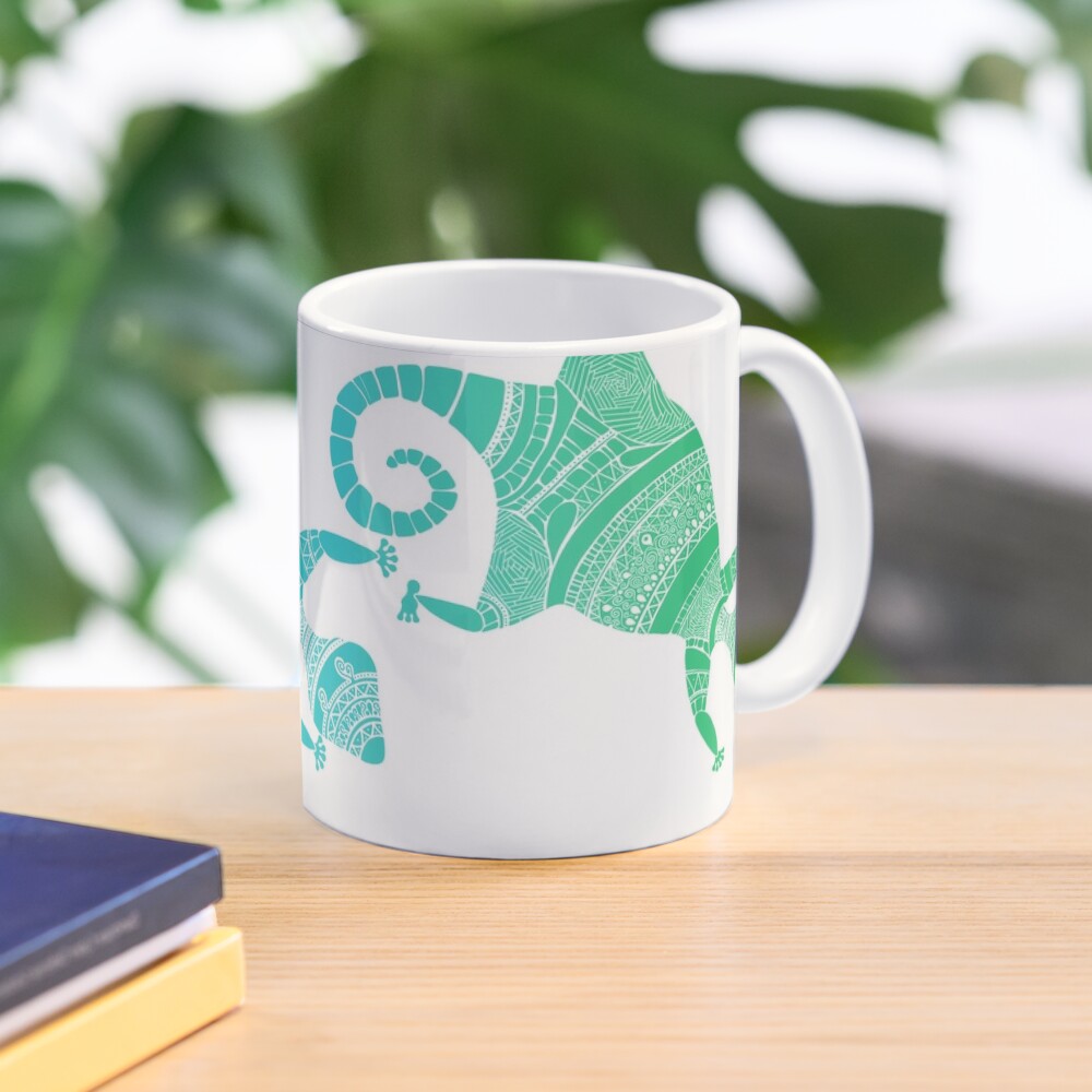 Teal Changing | Gradient Gecko Coffee Mug