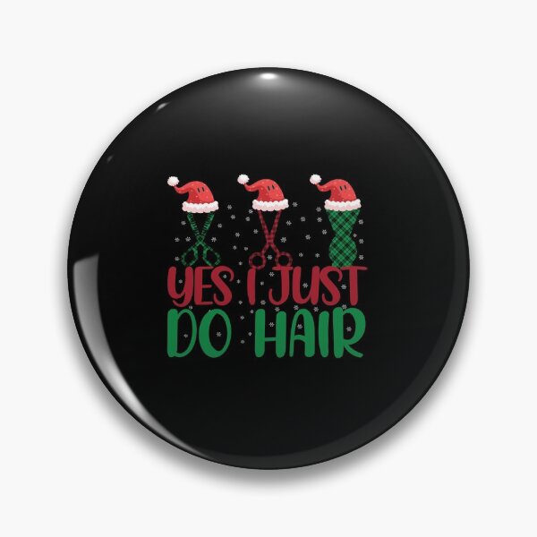 Item preview, Yes i just do hair Hair Cutting Scissors with Santa's Hat Funny Christmas Hairstylist designed and sold by patroart.