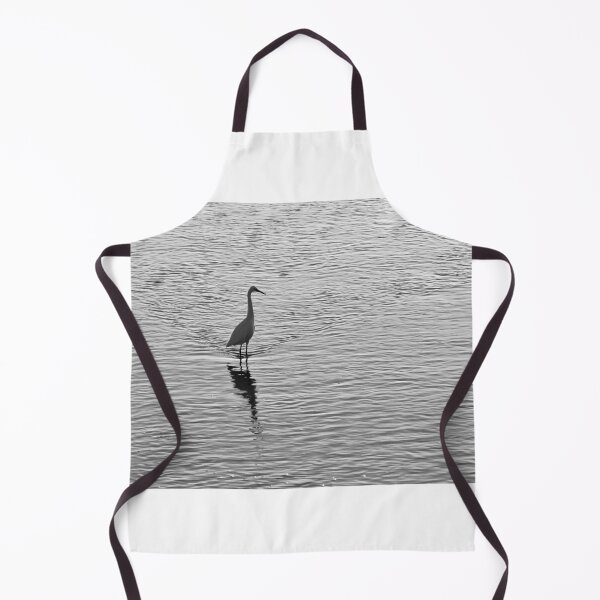 Item preview, White Heron in Ria Formosa - Monochrome designed and sold by AngeloDeVal.
