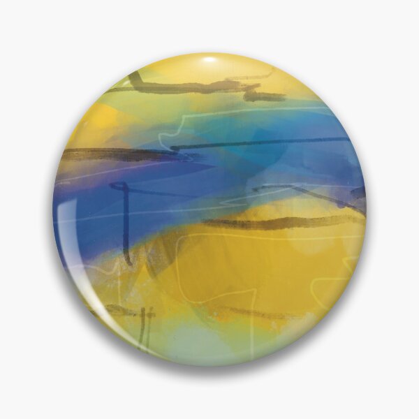 Item preview, Large Abstract Art, Layered Yellow  designed and sold by LanrivArtStudio.