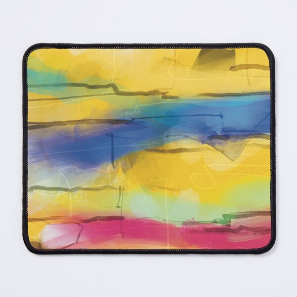 Item preview, Large Abstract Art, Layered Yellow designed and sold by LanrivArtStudio.