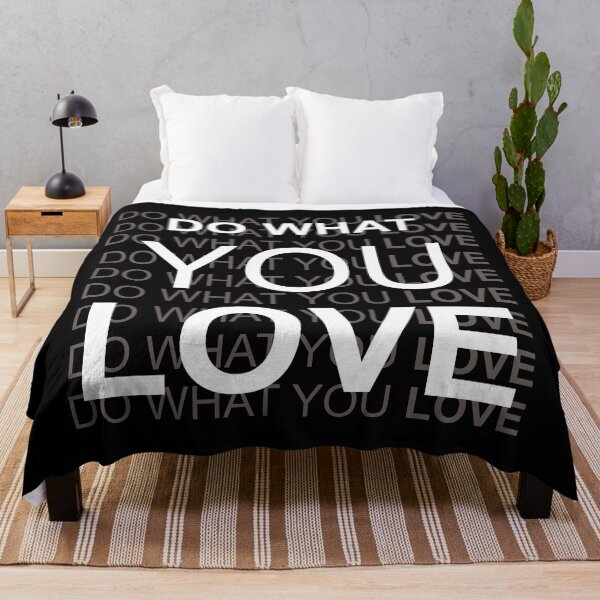 Item preview, Do What You Love in White Best on Black designed and sold by NoMatterLab.