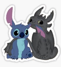 Zahnlos und Stitch Sticker