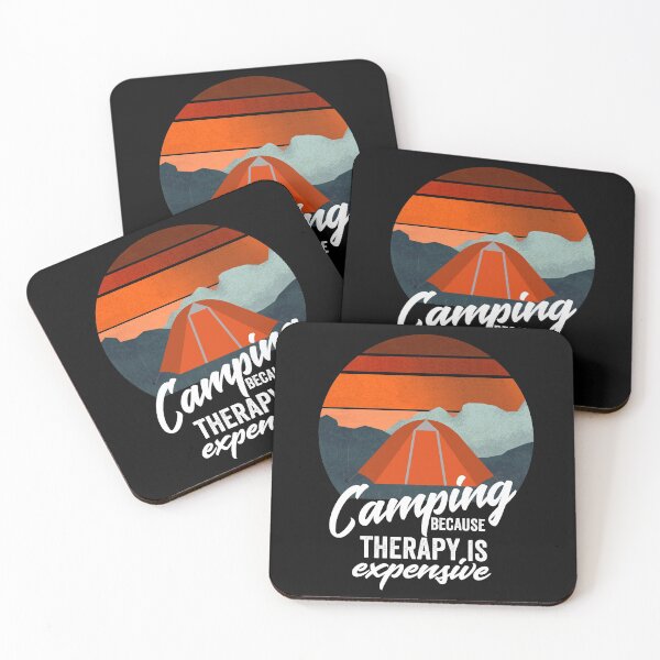 Item preview, Camping because therapy is expensive-summer.  designed and sold by DesignedBySnip.