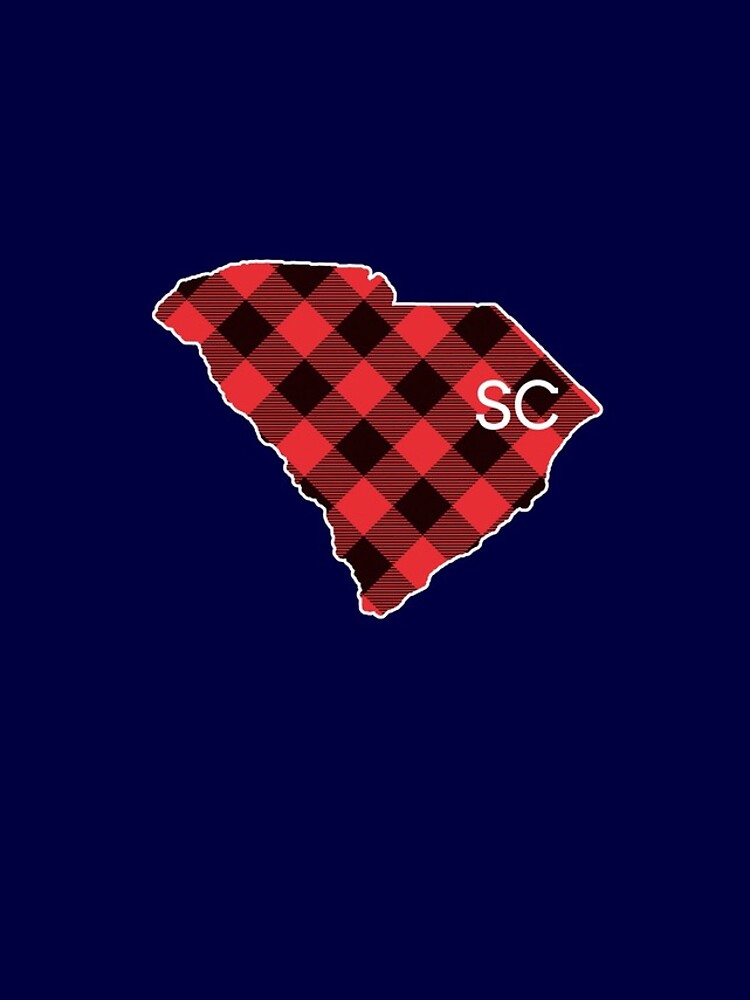 Imagen 4 de 4, Funda de iPhone con la obra SC South Carolina State Map Buffalo Plaid Christmas SC Gear, diseñada y vendida por DynamicDesign.