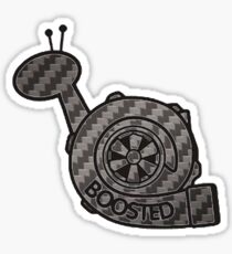 Carbon Fibre Boosted Turbo Snail Sticker