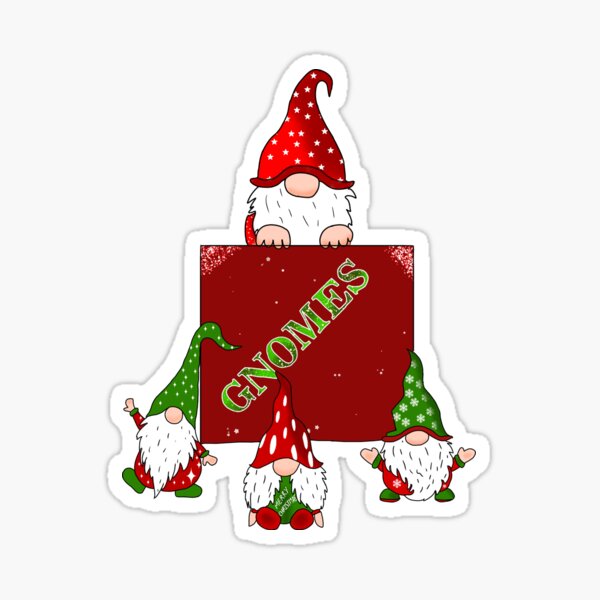 Item preview, Christmas Funny Gnomes  designed and sold by Vaishnavi Rathore.