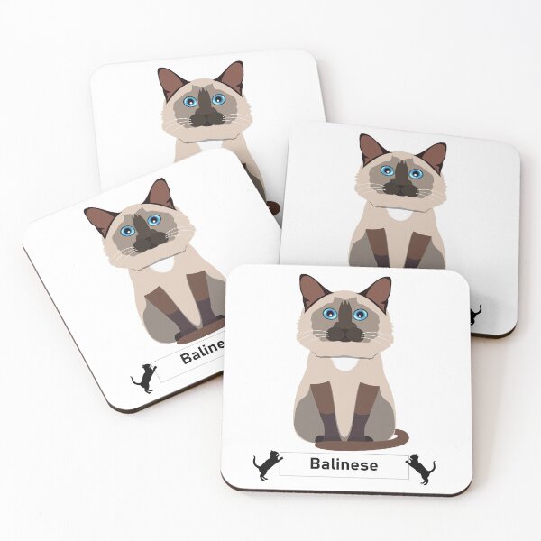 Item preview, Balinese Cat Breed - Cartoon Art Style designed and sold by EdKid.