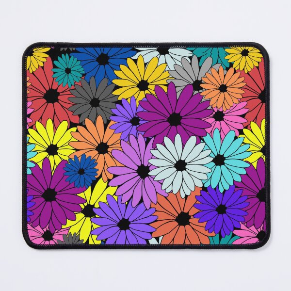 Item preview, Colorful flowers pattern graphic art designed and sold by Sameera Amir.