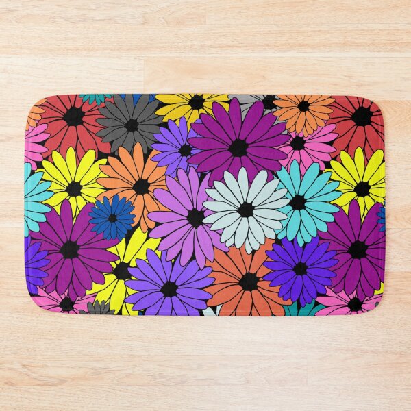 Item preview, Colorful flowers pattern graphic art designed and sold by Sameera Amir.
