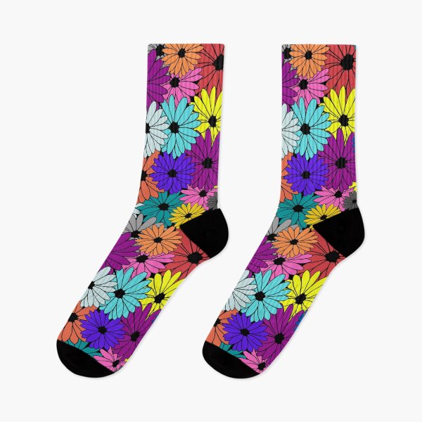 Item preview, Colorful flowers pattern graphic art designed and sold by Sameera Amir.