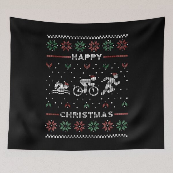 Item preview, Triathlon christmas Ugly Sweater designed and sold by TamGustam.