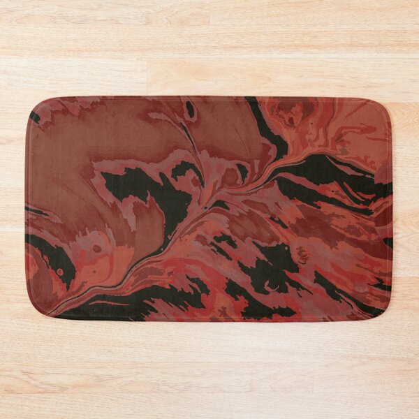 Item preview, Dark Red and Black Fluid Pour Art designed and sold by Abbara.