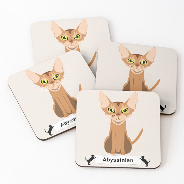 Item preview, Abyssinian Cat Breed - Cartoon Art Style designed and sold by EdKid.