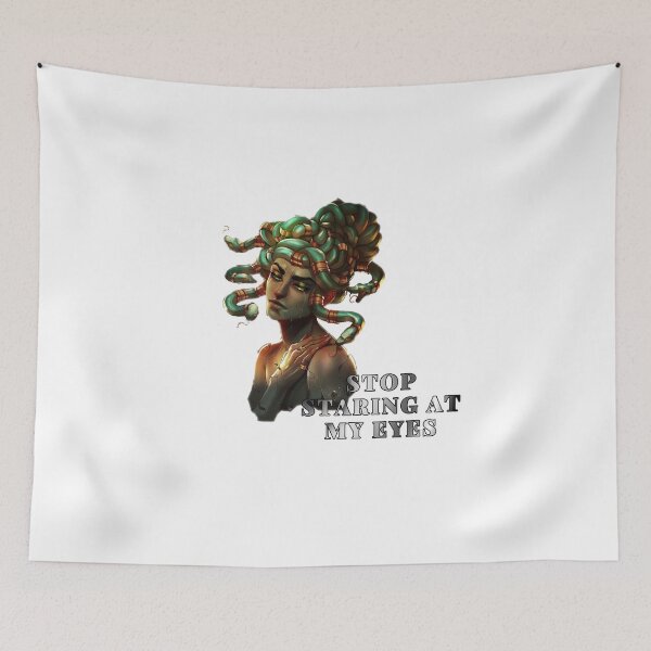 Item preview, Stop Staring At My Eyes - medusa greek god - searching for love  designed and sold by UnseenCreations.