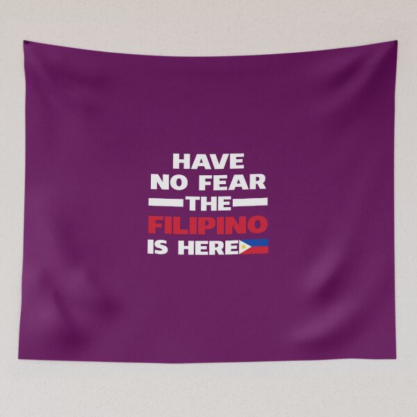 Item preview, Have No Fear The Filipino Is Here Proud Philippines Pride Funny Flag designed and sold by AlwaysAwesome.