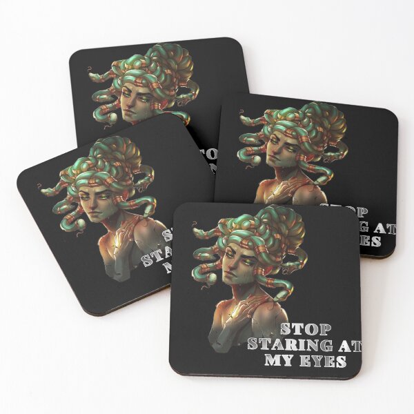 Item preview, Stop Staring At My Eyes - medusa greek god - searching for love  designed and sold by UnseenCreations.