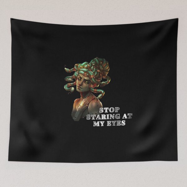 Item preview, Stop Staring At My Eyes - medusa greek god - searching for love  designed and sold by UnseenCreations.
