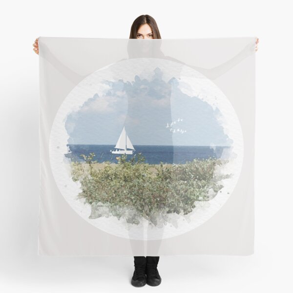 Item preview, Beach view with boat designed and sold by Lorredraw.