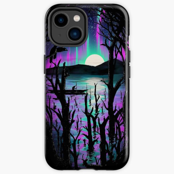 Night With Aurora iPhone Tough Case