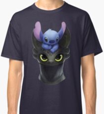 Stitch on Toothless Classic T-Shirt
