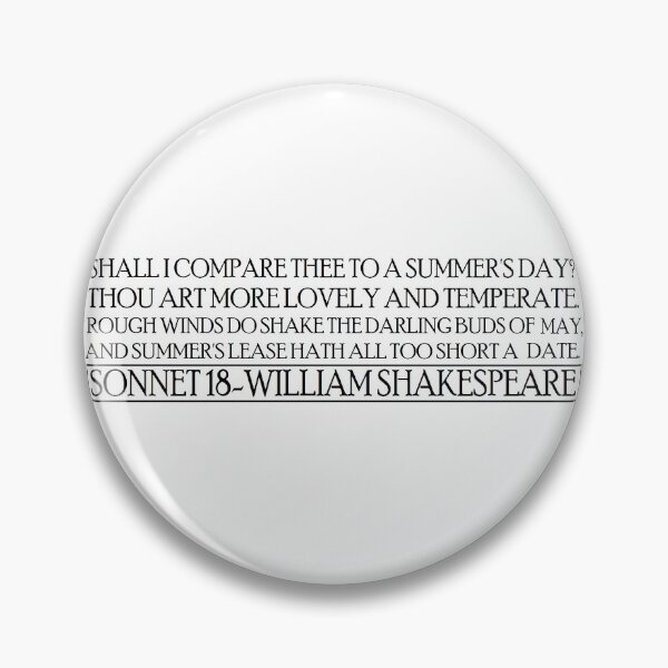 Item preview, Sonnet 18 designed and sold by silentstead.