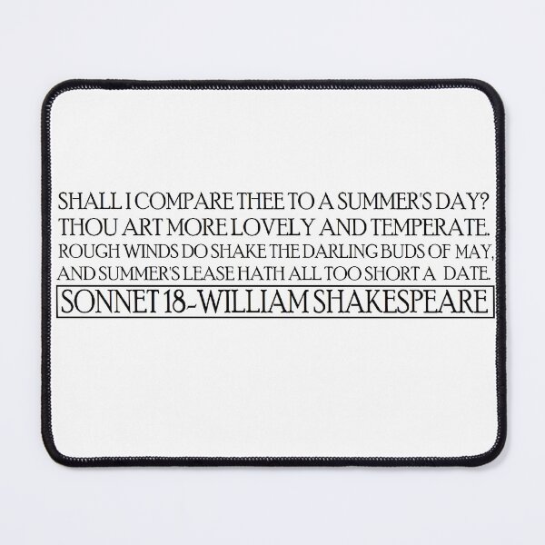 Item preview, Sonnet 18 designed and sold by silentstead.