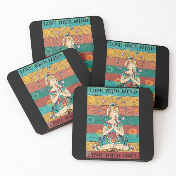 Artikelvorschau, Verliere deinen Verstand Finde deine Seele - Girl Yoga Namaste - Paisley Meditierende Göttin im Lotus entworfen und verkauft von SockaArt1.