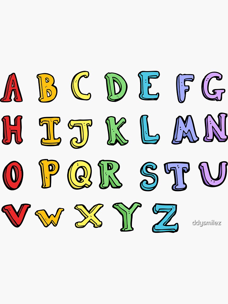 Alphabet Sticker Pack | Sticker