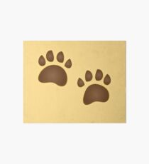 Bear paw prints Art Board