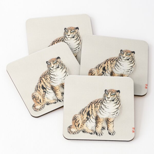 Item preview, Tiger by Kōno Bairei (1844-1895). Japanese Art designed and sold by TSLAB.