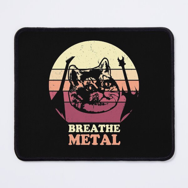 Item preview, Heavy Metal Death Cat Pawsome Breathing designed and sold by electrovista.